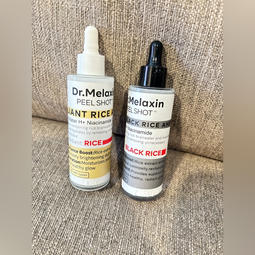 Dr Melaxin Black Rice and Black Rice Peel Shot Set